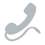 Telefonhörer-Symbol in Graustufen